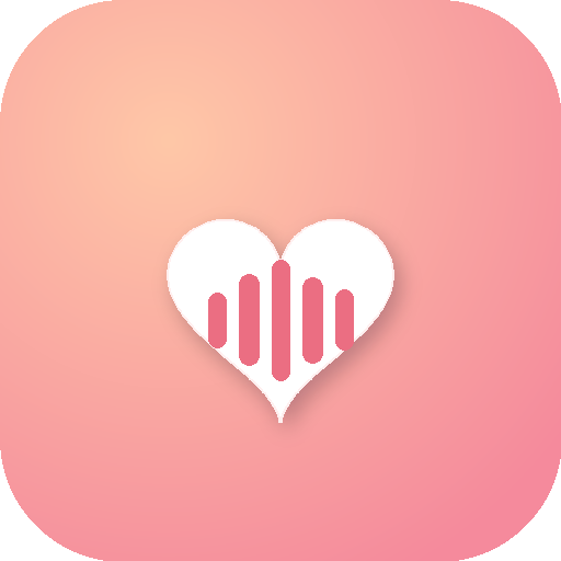 LovedWords app icon — a coral heart on warm peach